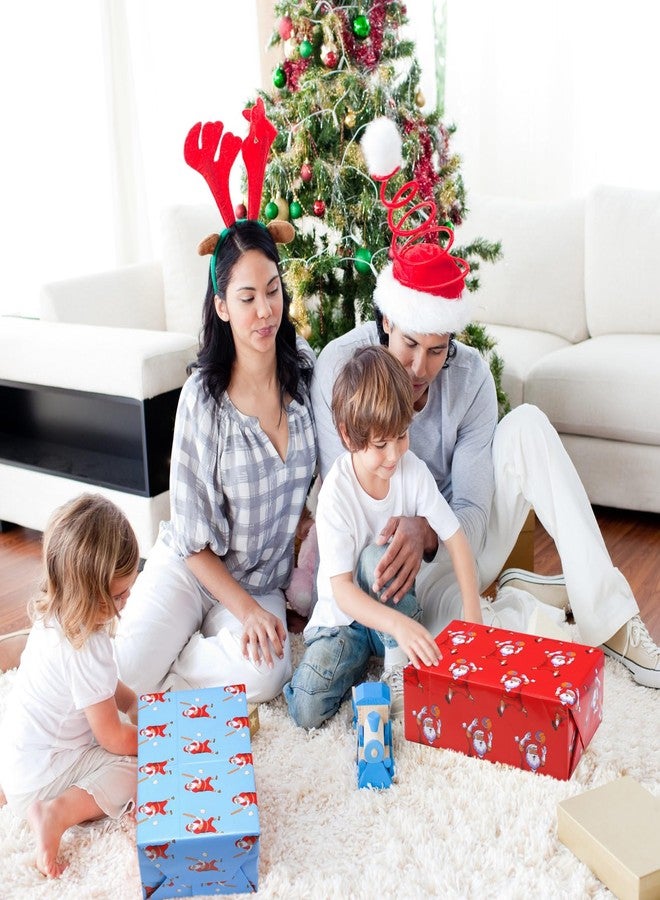 Watersay 12 Pcs Funny Santa Ball Games Christmas Wrapping Paper Futsal Player Present Gift Wrap Funny Christmas Wrapping Paper for Xmas Holiday Party Decoration - Image 4